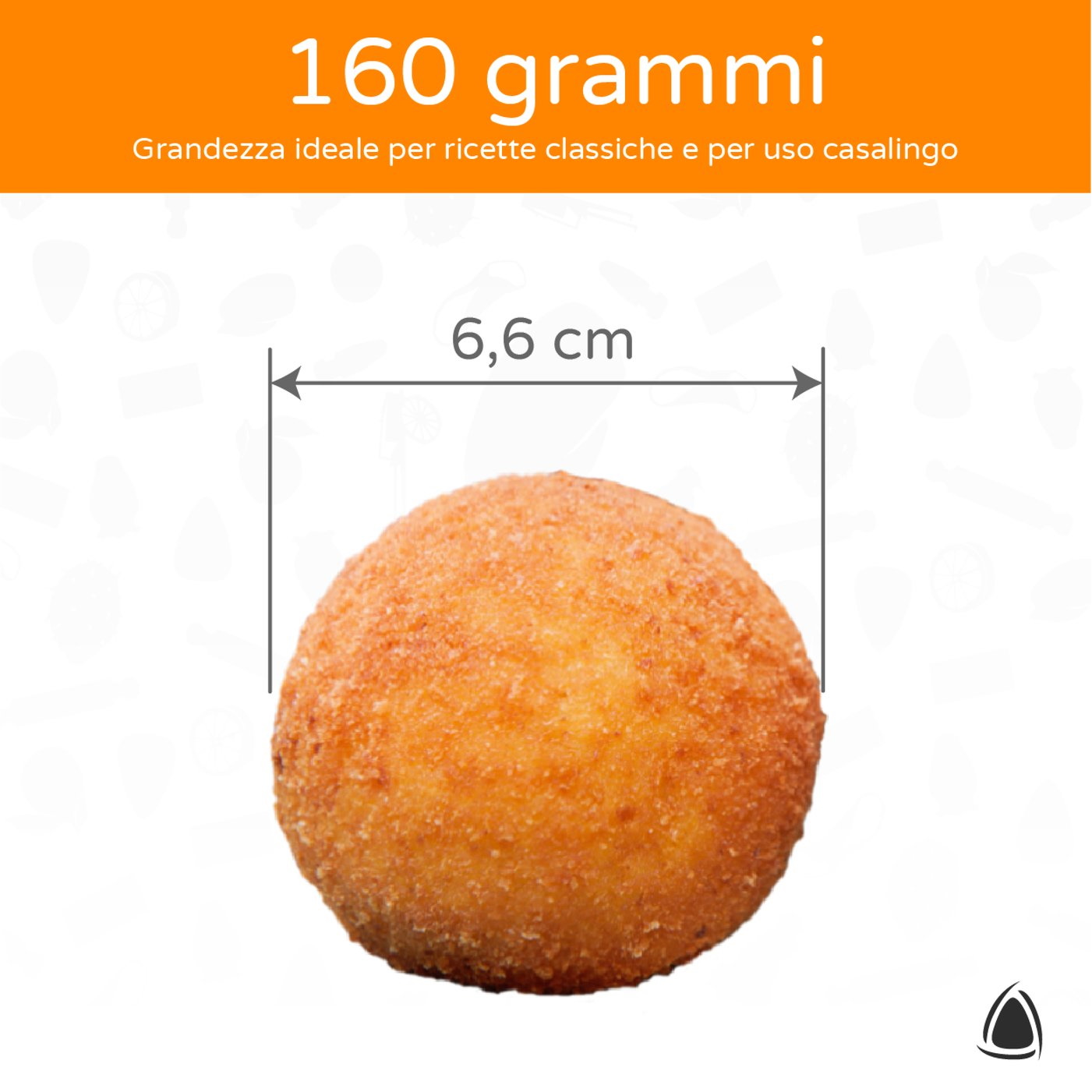 Cng lab Arancinotto stampo arancini slim 160 g o mini slim 80 g a punta o  tondo - Paggi Casalinghi